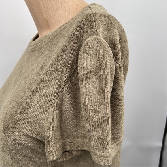 🆕Generation Love Arielle Terry Dress Color
Army Green Ruched Sleeve New NWT - Picture 8 of 15
